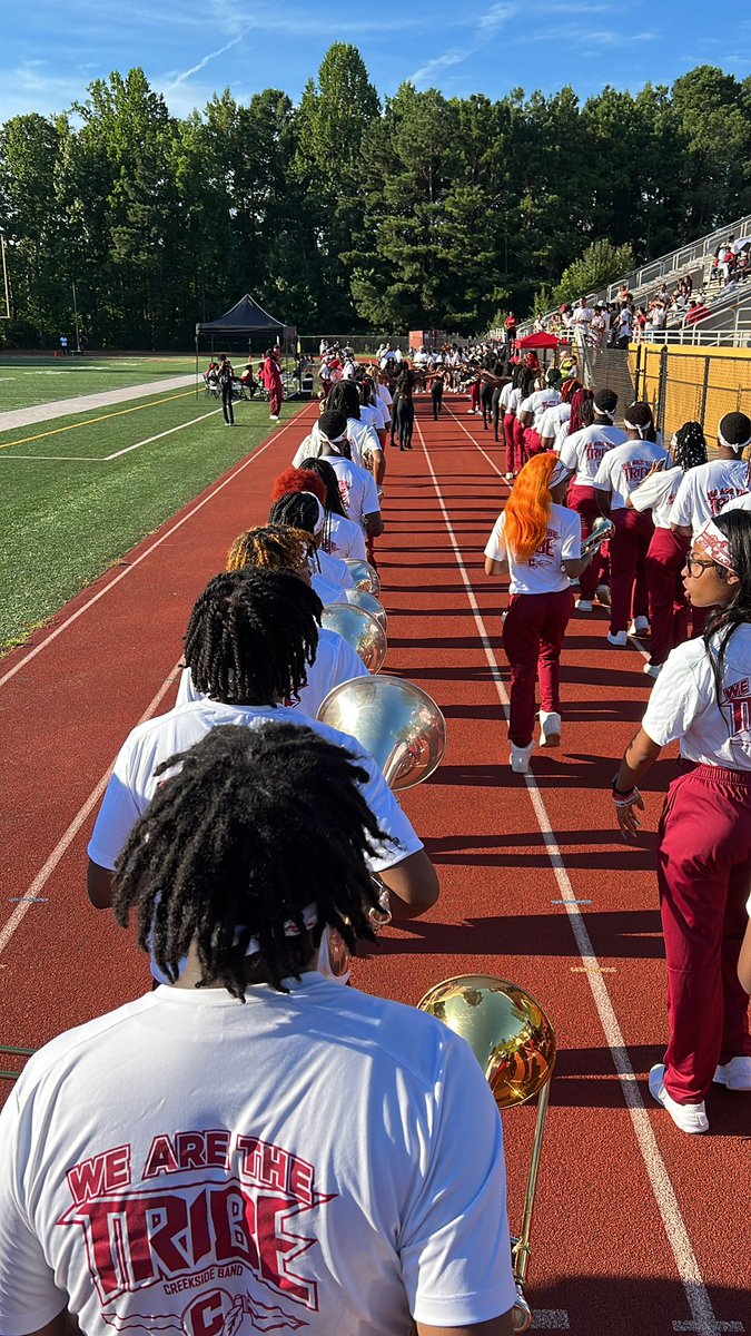 My favorite part of Friday Night Lights…THE BAND!!! #SOS @CreeksideHSBand @DrTAGAwak @DrTamaraCandis