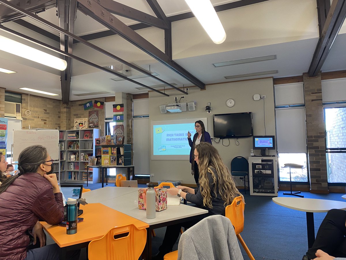 Fantastic PL this week from @KrisWestcott1. Our staff were deeply engaged in reflective tasks for mathematics growth. Thanks for your time and expertise Kris! <a href="/kirsty_moroney/">kirsty moroney</a>