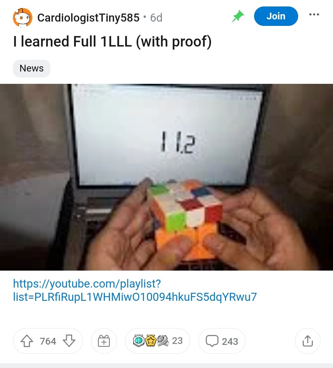 something absolutely insane just happened in the speedcubing (competitive rubik's cube solving) community and i had no idea about it. this kid just learned how to skip the entire last layer by learning 3915 algorithms for every possible case

what the fuck