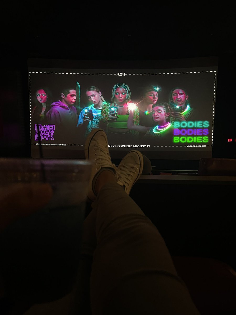 StorybyMari's tweet photo. Bodies bodies bodies 🍿 Early screening last week 🎥 One of the perks of being a member of the @atlfilmsociety ❤️
If you like horror comedy you won't be disappointed! ✅ https://t.co/ukC9Wk6s0J
