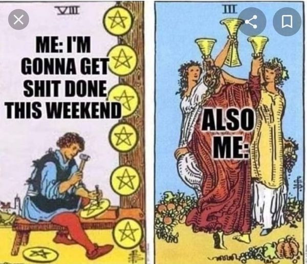 JGordonBramer's tweet photo. #Tarot #TarotCards #TarotCardReadings #8ofPentacles #3ofCups #Work #Party https://t.co/z8XbPJsKan