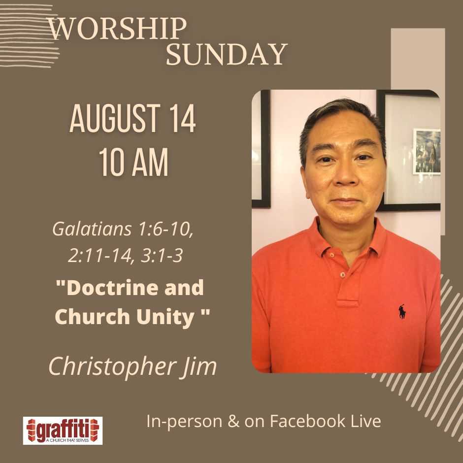 GraffitiChurch's tweet photo. Join us for worship on Sunday, August 14! Chris Jim will be there! Our talented worship leaders will be there as well! It'll be just awesome! https://t.co/PqhAPmzk0N
