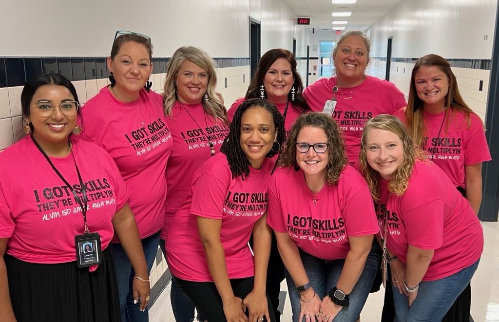 edhardig's tweet image. My favorite ladies❤️ I love learning with you and from you all! @AlvinISD @AlvinISD_Math #jhmath #dreamteam