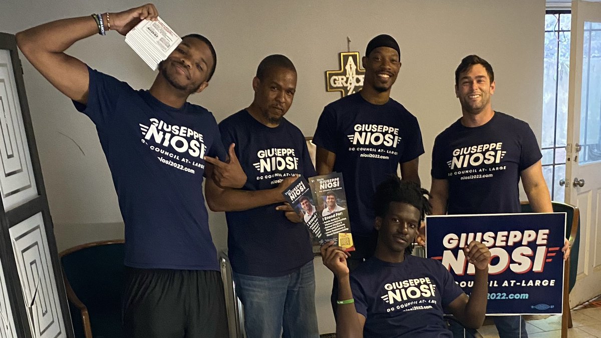 niosi2022's tweet photo. Had a lot of fun door knocking today in #W7 Deanwood. Thank you! #allWards #allDC #DClove #localelectionsmatter #homegrowndc https://t.co/PSAh4u3cjv