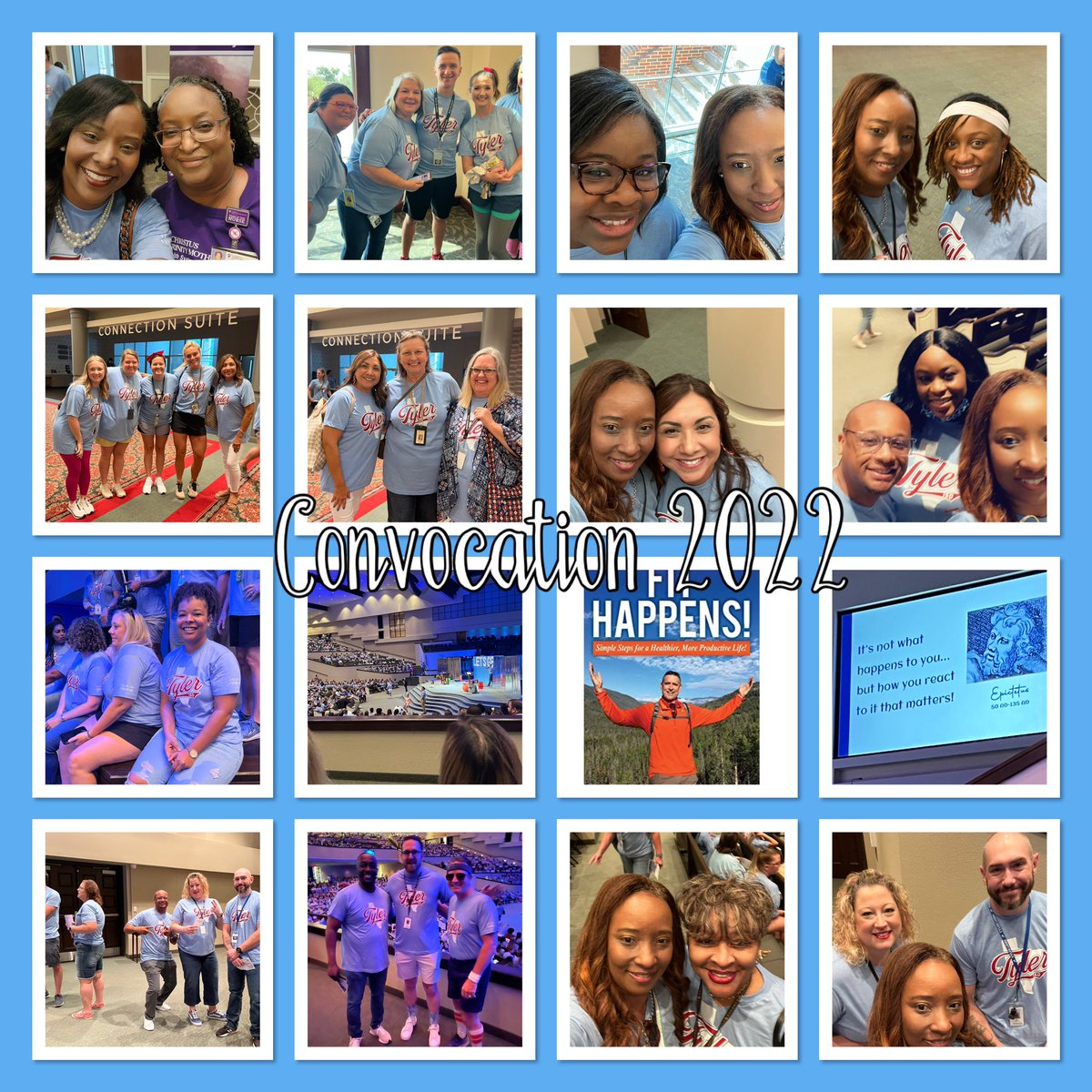Tyler ISD convocation 2022 in the books! Great message today!! The power of choice ! Focus on self-care and wellness! Have to remember taking care of you is not selfish! Give yourself permission.The choices you make today effect the future!