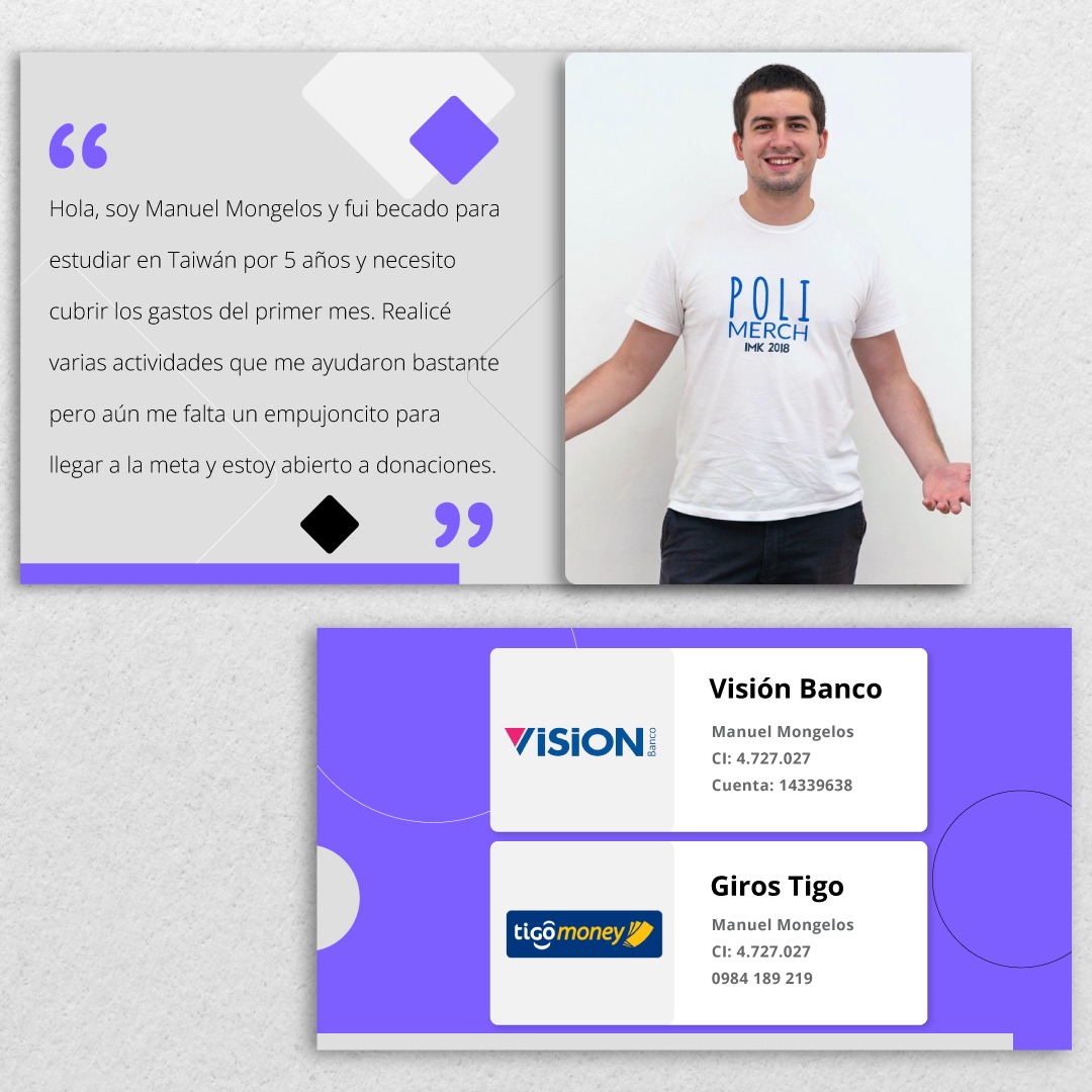 Bueno gente ya hay fecha, el 23 de agosto me voy a la china. Para todos los que quieran colaborar para ayudarme a llegar a la meta les dejo mis datos y me ayudan con un rt.
Desde ya muchas gracias a todos.

<a href="/Santula/">Santiago González</a> <a href="/oscar_marandu/">Oscar H. Acosta C.</a> <a href="/menchibarriocan/">mercedes barriocanal</a> <a href="/RenatoProno/">@Renato Prono</a> <a href="/latapararaof/">Lata Parara</a>