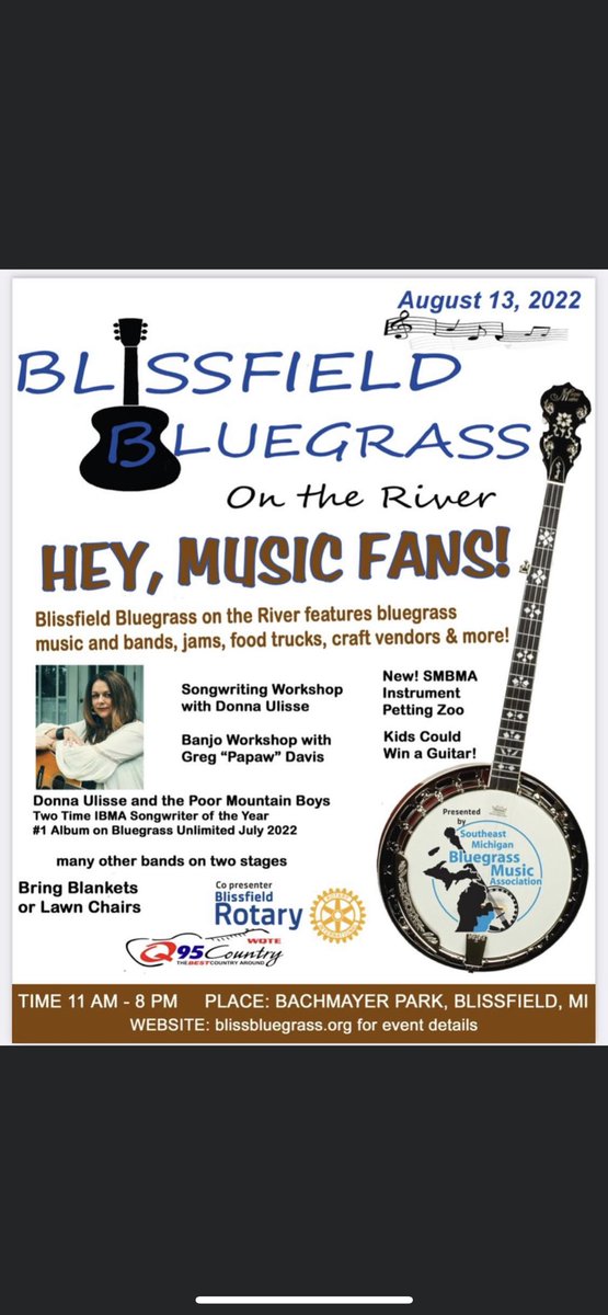 thegoodschmidt1's tweet photo. Don’t miss us on the river tomorrow at the Blissfield Bluegrass Festival!!
https://t.co/Qe0I7JIMdE
#TheGoodSchmidt #CraftVendor #SmallBusiness #supportlocal #FamilyBusiness #BluegrassFestival #Festival #LaserEngraving #ChairCaning #FurnitureRestoration https://t.co/Kw8xELPLVa