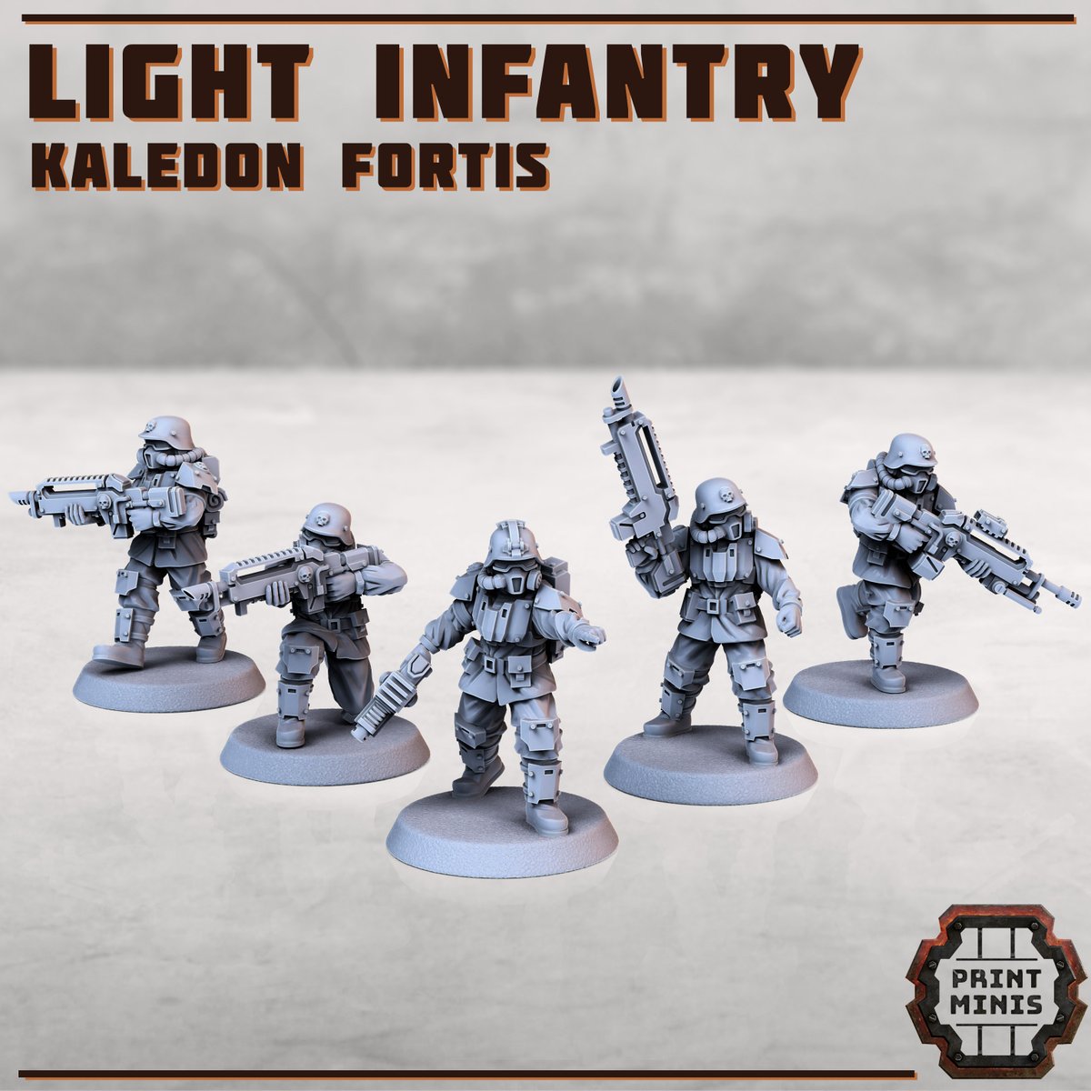 PrintMinis's tweet photo. The Kaledon Fortis Light Infantry from the standing army of our planet, Mortuus Secunda.
Join our Patreon during August to get them &amp; more! https://t.co/9y71uNvsy0
#necromunda #tabletopterrain #gamesworkshop #warhammer40k #warhammer #warhammercommunity #40k
#wargaming #warmongers https://t.co/7uLtaE87Wk