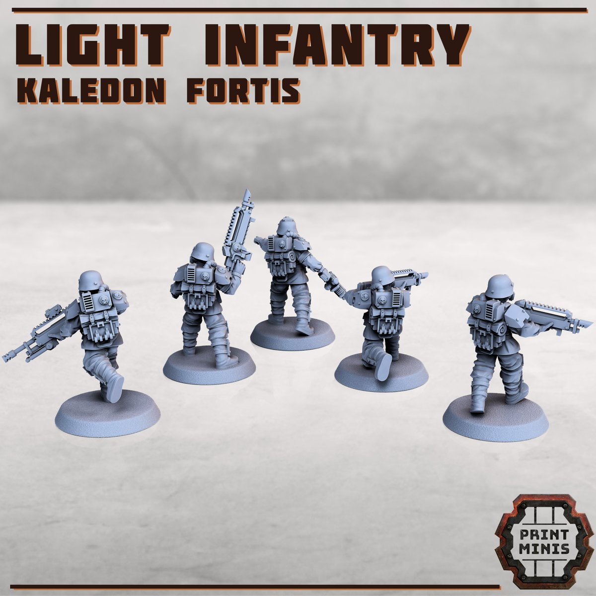 PrintMinis's tweet photo. The Kaledon Fortis Light Infantry from the standing army of our planet, Mortuus Secunda.
Join our Patreon during August to get them &amp; more! https://t.co/9y71uNvsy0
#necromunda #tabletopterrain #gamesworkshop #warhammer40k #warhammer #warhammercommunity #40k
#wargaming #warmongers https://t.co/7uLtaE87Wk