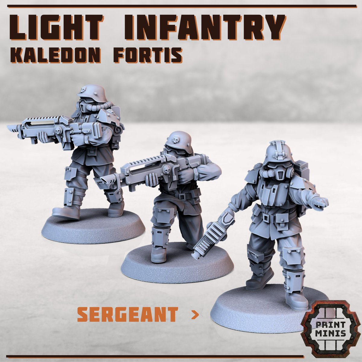 PrintMinis's tweet photo. The Kaledon Fortis Light Infantry from the standing army of our planet, Mortuus Secunda.
Join our Patreon during August to get them &amp; more! https://t.co/9y71uNvsy0
#necromunda #tabletopterrain #gamesworkshop #warhammer40k #warhammer #warhammercommunity #40k
#wargaming #warmongers https://t.co/7uLtaE87Wk
