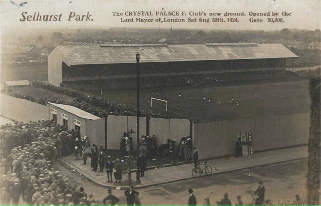 Saturday 30th August 1924 as Selhurst Park becomes the new home of Crystal Palace #CPFC #CrystalPalace