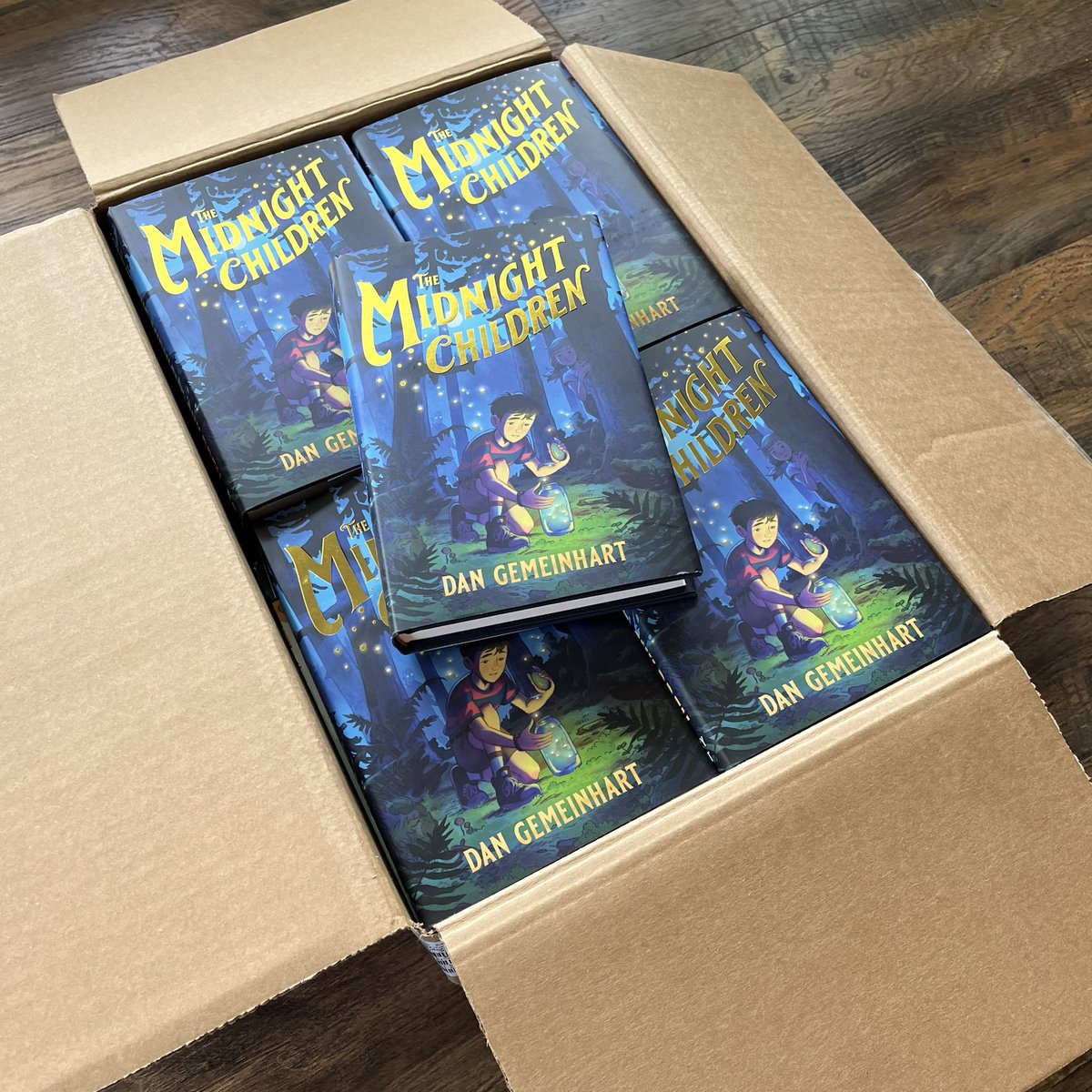 DanGemeinhart's tweet photo. THE BOX arrived!! So amazing to finally hold this story in my hands. Canβt wait for yβall to read it. Comes out August 30th, preorder available now! @MacKidsBooks https://t.co/J53yEAO2xb