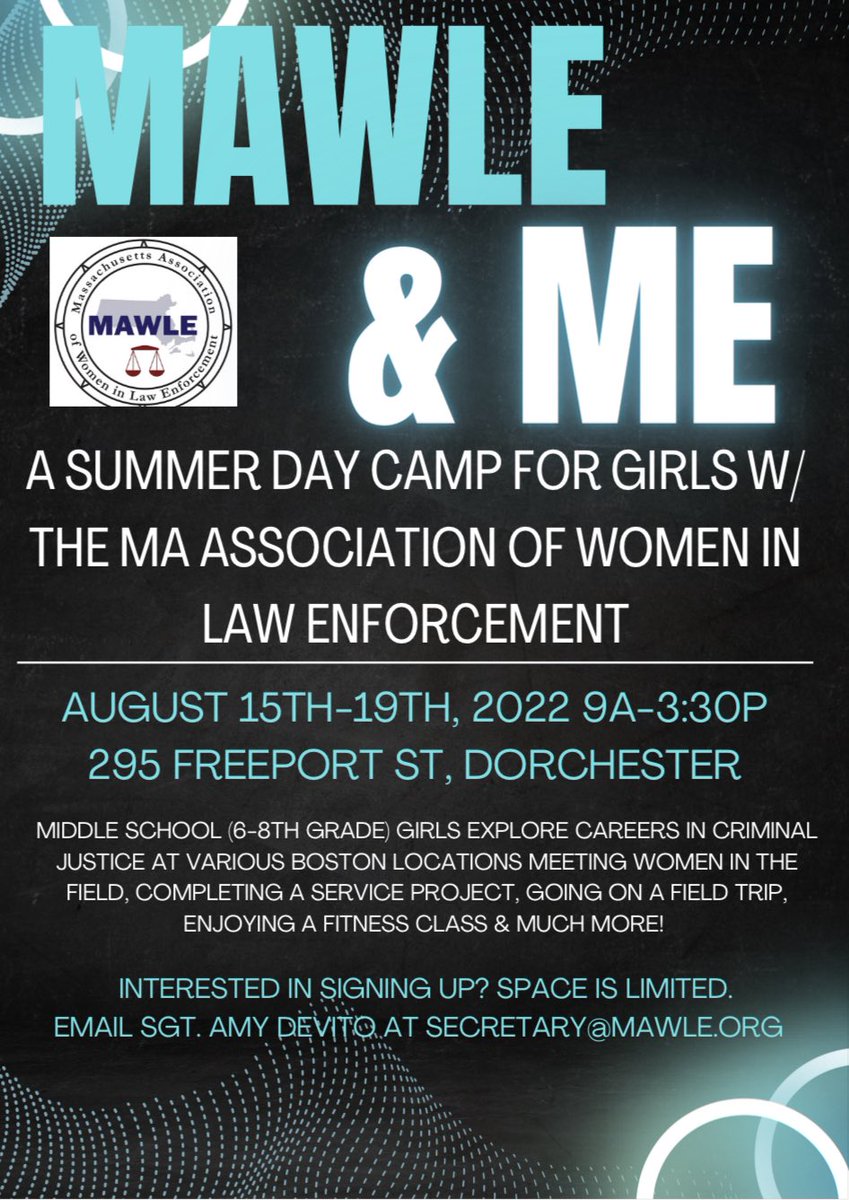 MAWLE1's tweet photo. Less than 2 weeks away from our girls summer camp!! We are so excited 😃 #mawle #MAWLEandMe #womeninblue https://t.co/XRwVrkDbkb