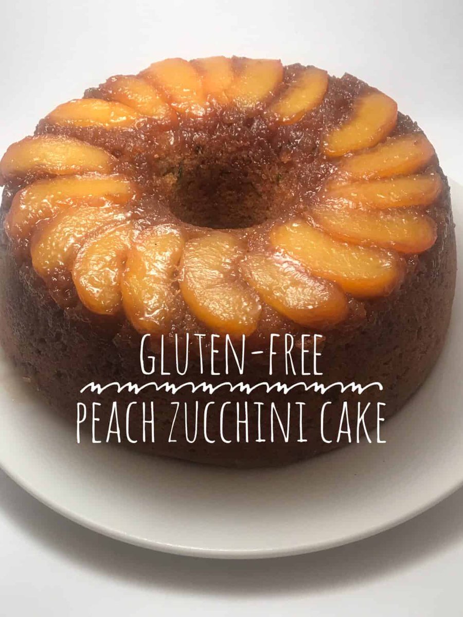 GlutnFreeFoodee's tweet photo. Have an abundance of zucchini? Try our Gluten-Free Peach Zucchini Cake recipe. This new take on the classic upside-down cake will wow anyone.

 https://t.co/g2m6seMTqv

#RecipeOfTheDay  #recipes #zucchini https://t.co/609kiGL8or