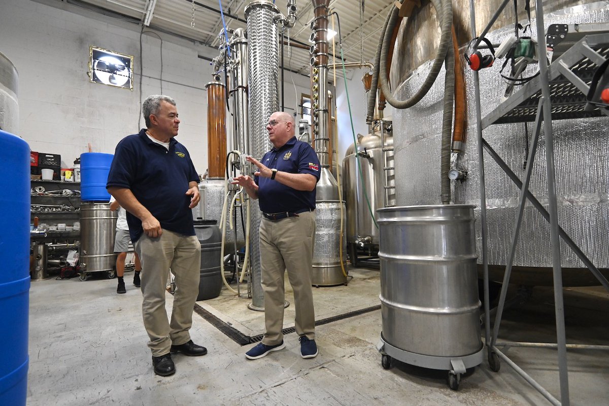 Twin Valley Distillers in Rockville was the first distillery to open in Montgomery County in more than 100 years. We stopped by this afternoon to sample some whiskey with owner Edgardo Zuniga.
