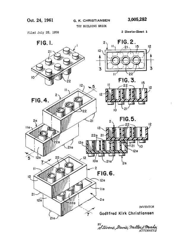 lego brick drawing