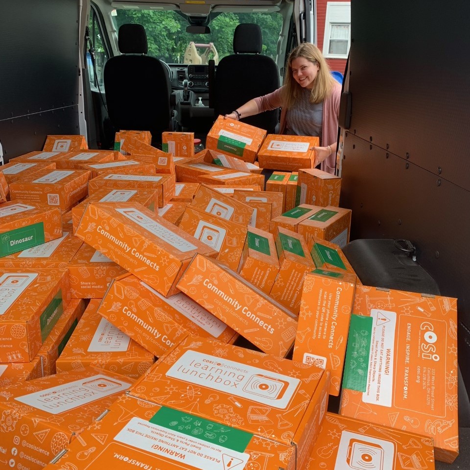 BurtonLibrary's tweet photo. We couldn't be more excited about our Learning Lunchboxes! Thanks @OhioLibraryCncl and @COSI for providing these fun dinosaur explorer kits! We can't wait to get them in the hands of kids grades K-8 in the community! #COSIconnects #LearningLunchbox #LearningWithOhioLibraries https://t.co/YrYECSzQEs