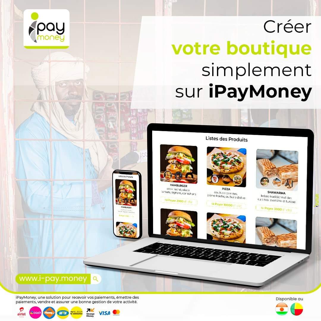 lourwana's tweet photo. 🛒📲#ECommerceSolution 

Via iPayMoney c'est ENFIN🥰😍 possible de créer sa boutique avec ses produits et recevoir son argent depuis le salon 🛋 en prenant un bon café☕ en un clic ⤵️

https://t.co/X0V3AfZDjc

#MobileMoney #EasyLife #DigitalNiger https://t.co/334m8zeECE