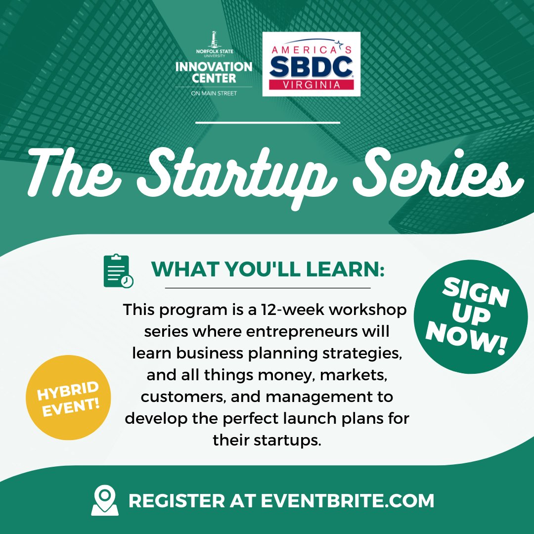 NSUIConMain's tweet photo. Sign up for The Startup Series today! Learn everything about money, markets, and management to structure your startup idea and launch the best way. Registration is ongoing until Sept. 12. 
LEARN MORE HERE: https://t.co/kmcdWf9Cgc
REGISTER HERE: https://t.co/4D7VnrdNhn https://t.co/G6B8PQs2P0