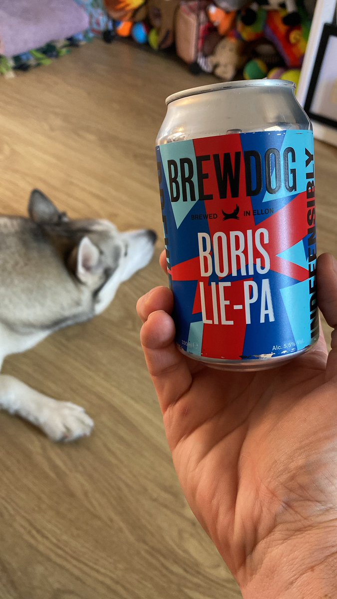 leighroysilk's tweet photo. Dog not bothered. More for me @BrewDog https://t.co/DriKxxHakF