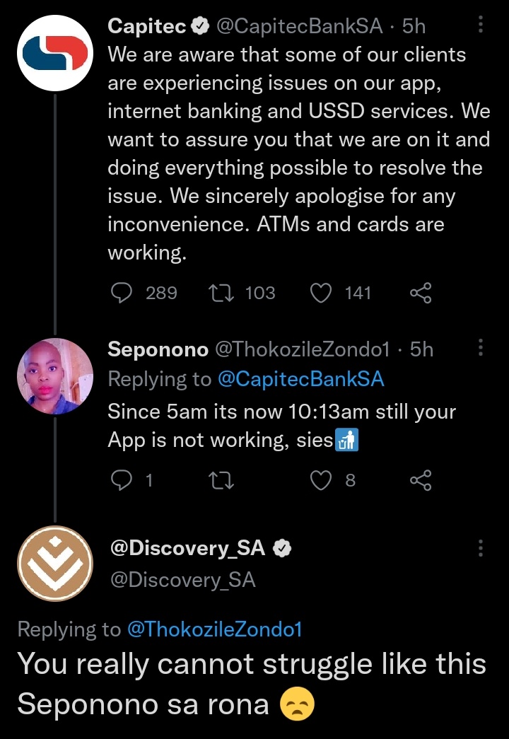 NkunzEmhlope's tweet photo. @CapitecBankSA there goes your reputation. Some serious damage control after this, WE ARE SICK AND TIRED, MO TH END WE CAN PAY ACCOUNTS. https://t.co/56YVEDPGqp