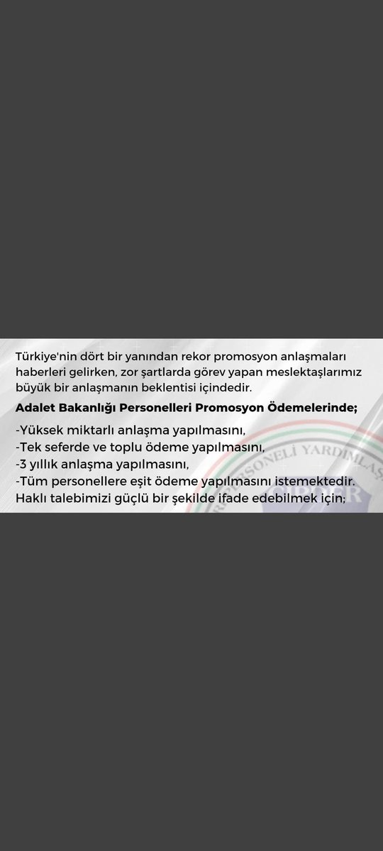 #EşitPromosyonİstiyoruz