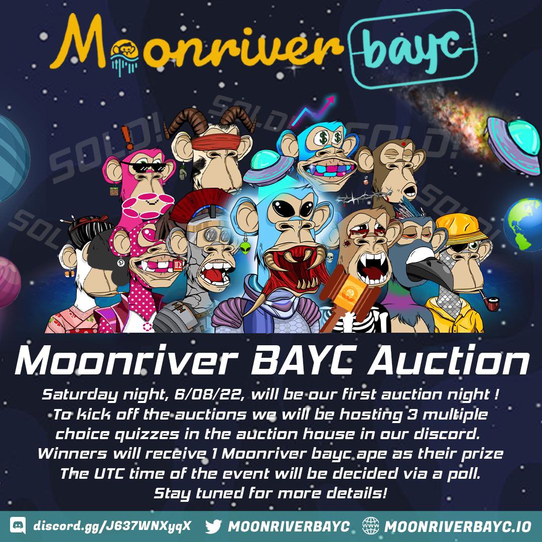 MoonriverBAYC's tweet photo. 🚨 AUCTION HOUSE OPENING 🚨 https://t.co/LuiK3K5ix3