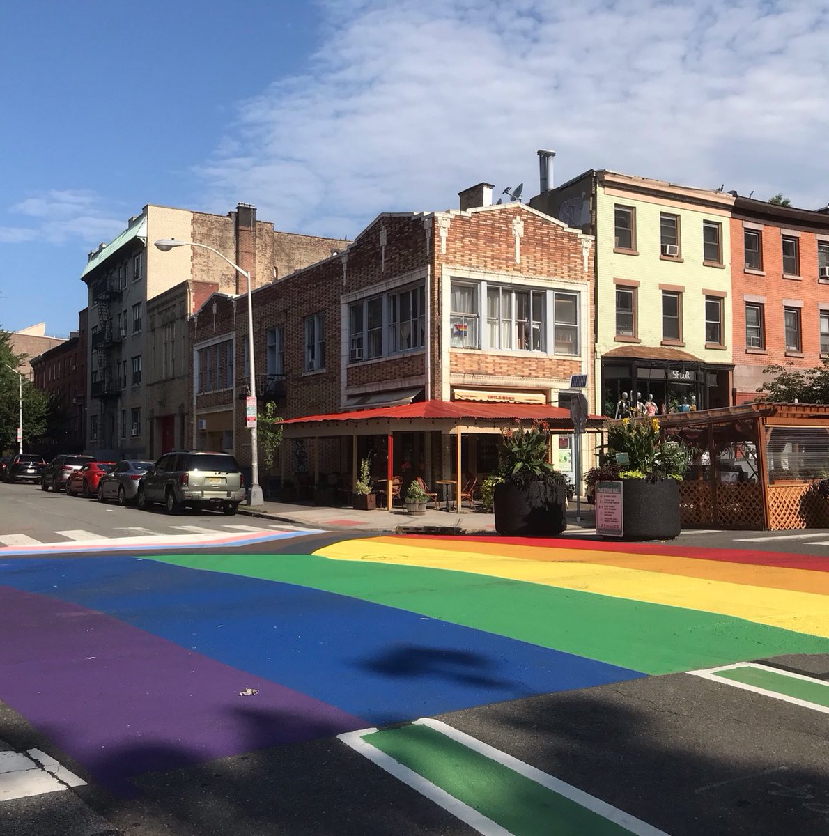 ANO07's tweet photo. August is New Jersey Pride Month. ⁦@JerseyCity⁩ #jerseycitynj #rainbowflag #jcpride #august #newjersey #nj https://t.co/vKFkN5nVaz