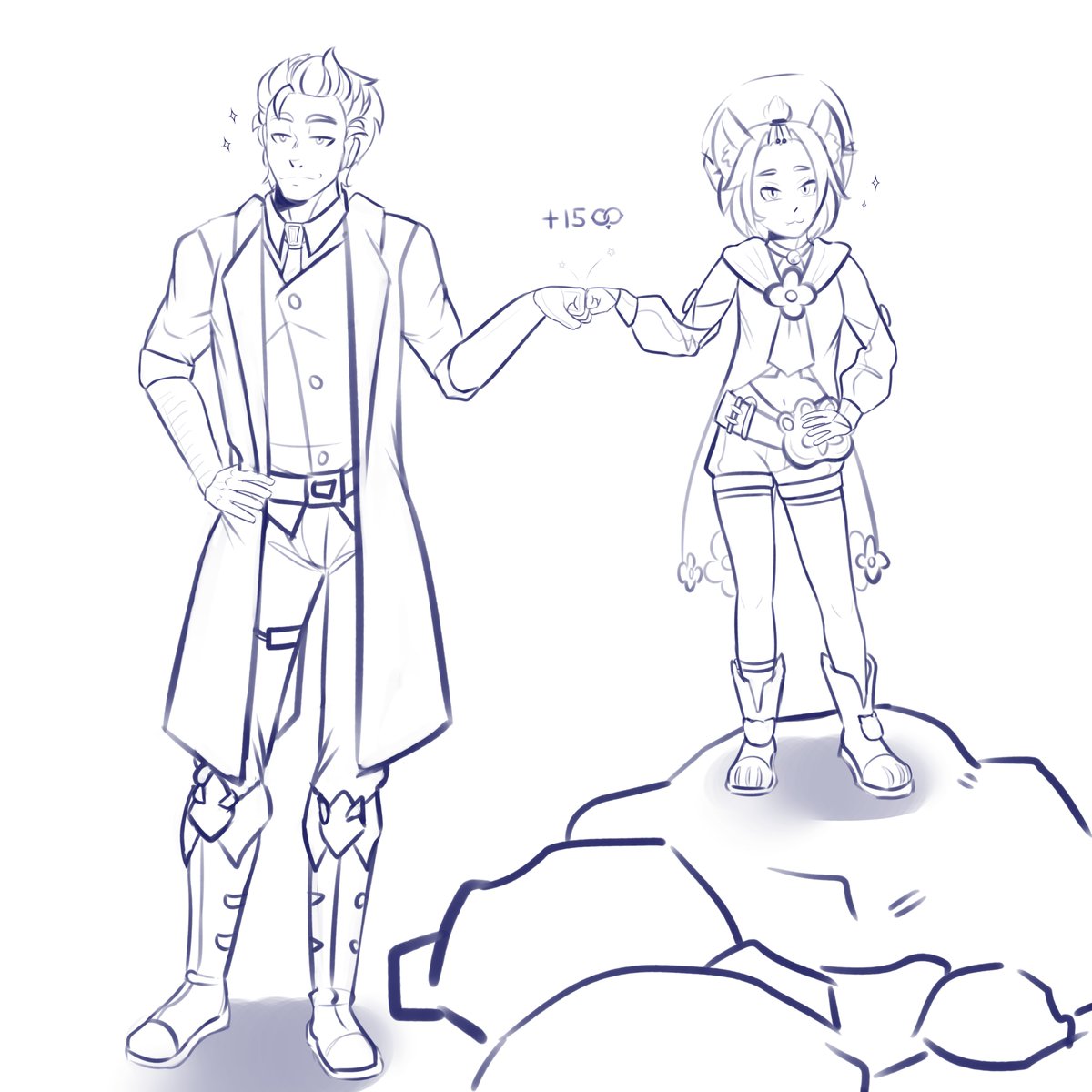 GeneralScara's tweet image. #MetaImpact #GenshinImpact #MetaRunner #Lucks #Diona #genshin #crossover #AU #sketch #brotp