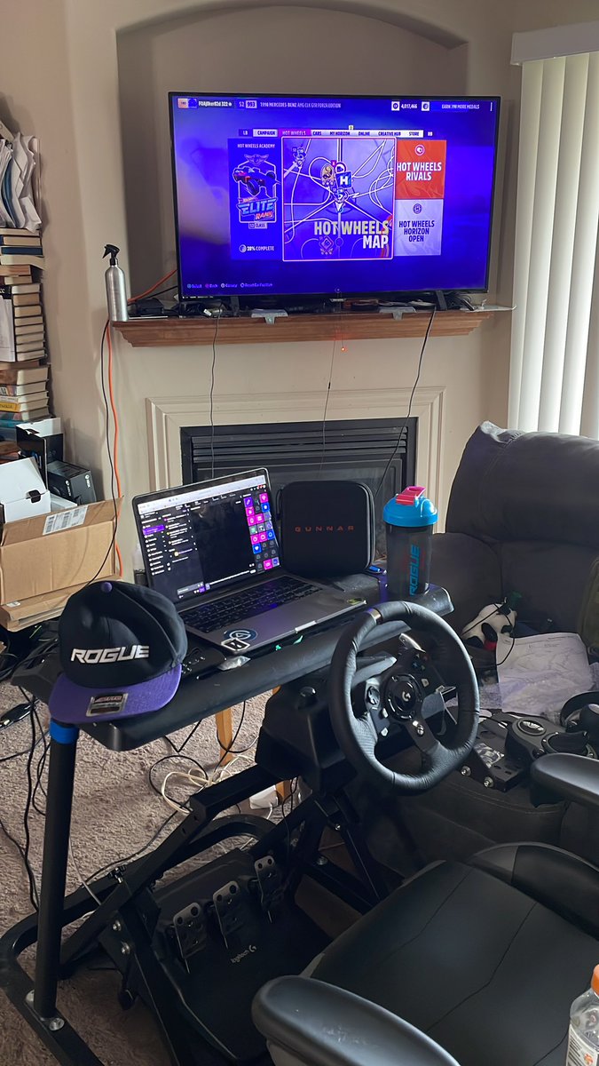 NEj0ker82nd's tweet photo. Just finished my @ForzaHorizon Streaming set up!! Get ready for Racing!! I will be going live in about 15 minutes, so tune in, buckle your safety belts, & Have Fun! @TheRogueEnergy @Bryan_Rogue @GUNNAROptiks @OfficialFOAG https://t.co/RvMtCwzL3g #RogueAffiliate #RaceTime #FOAG https://t.co/XxidhL1Y55