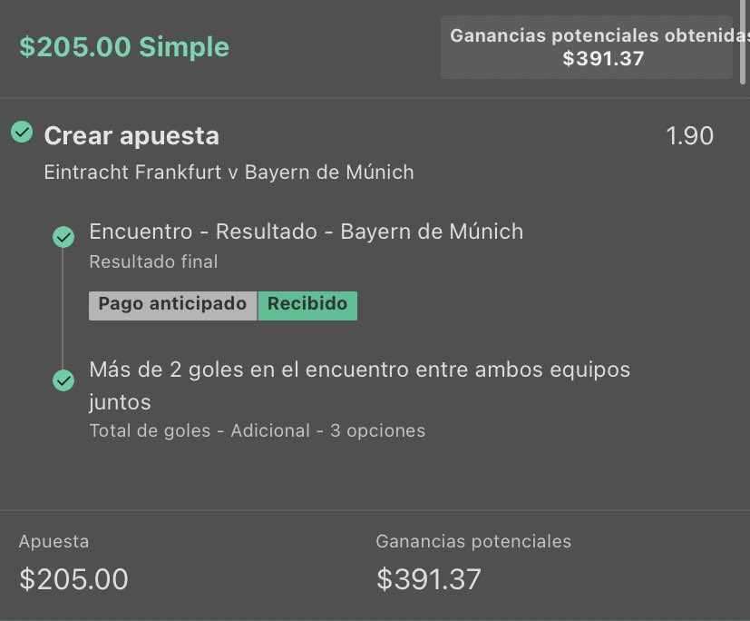LuchoPicks's tweet photo. Análisis Perfecto, cobramos en 36 minutos 

Bayern gana y over 2.5 ✅ (2u)
Bayern over 3.5 ✅ (2u)

Jugadas compartidas en el canal de Telegram + Análisis 

CA MI NAN DO, deja tu like ❤️ si te hice ganar 😎

#estoesunestilodevida https://t.co/2IKwuZzcHP