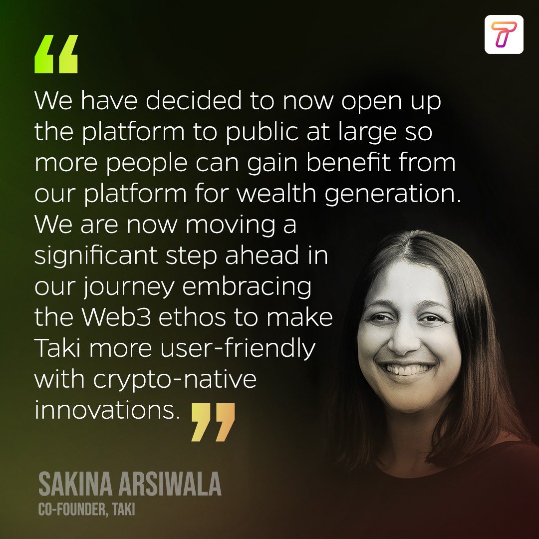 Taki Games (@takigames_io) on Twitter photo .<a href="/heysakina/">Sakina Arsiwala</a> - our co-founder and CEO shares her valuable insights into adapting to the Web3 ethos to make #Taki more seamless and crypto-savvy for better wealth generation.
Read more on - adgully.com/web3-token-pow…
#EngageToEarn #SocialNetwork #SocialCommunity #SocialContent .<a href="/heysakina/">Sakina Arsiwala</a> - our co-founder and CEO shares her valuable insights into adapting to the Web3 ethos to make #Taki more seamless and crypto-savvy for better wealth generation.
Read more on - adgully.com/web3-token-pow…
#EngageToEarn #SocialNetwork #SocialCommunity #SocialContent