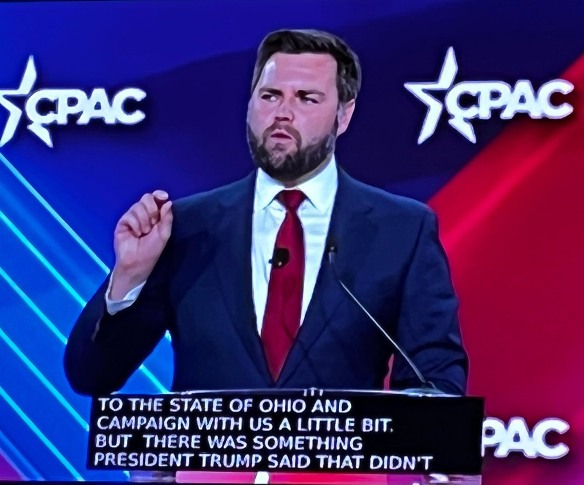 roddreher's tweet photo. Watching @JDVance1 at #CPACTX talk about American dreams. He’s gotten to be such a powerful speaker on the campaign trail! Gonna be a terrific US Senator. https://t.co/EwVvB2ZtFY