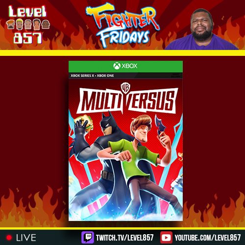 level857's tweet photo. Choc is on vacation this week but he left you a little prerecorded gift of MultiVersus beatdowns to hold you over for the time being! 8/5/22 9pm EST!
YouTube: https://t.co/YyuslpyK9D
#level857 #fighterfridays #multiversus #batman #bugsbunny #adventurertime #superman https://t.co/hfme3W2BVQ