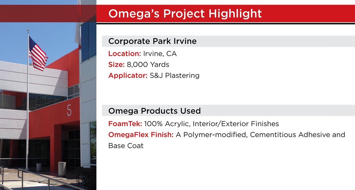 Amazing work done at Corporate Park Irvine!
 
#omegaproducts #stucco #acrylic #foamtek #omegaflex #interior #exterior #construction #plastering  #irvine #california