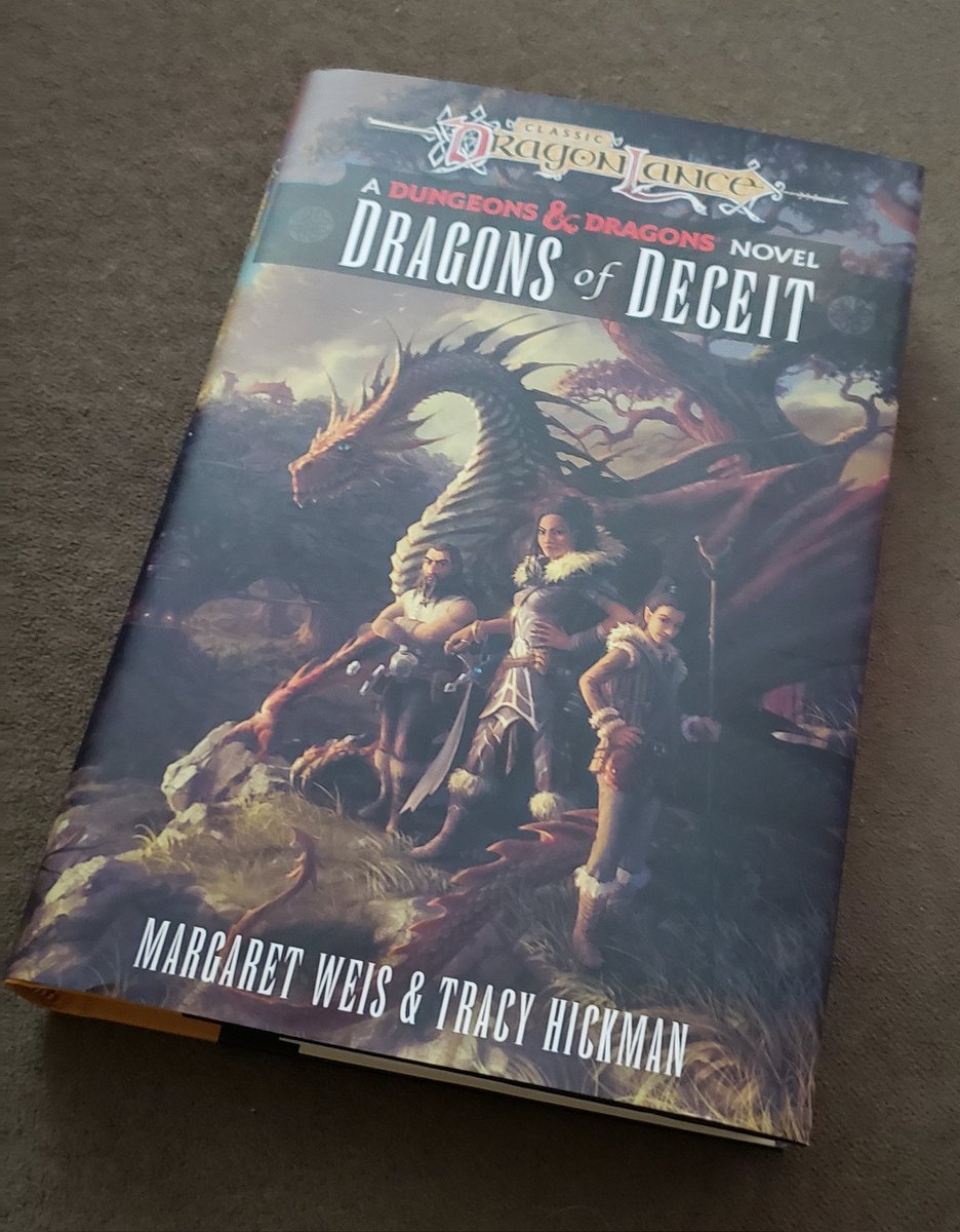 DM_Kirk's tweet photo. After a while away, its good to be back in the world of #Krynn. Time to tuck in for a new #adventure π§ββοΈ
#Dragonlance #DnD #letsdothis #HappyDM #goodtimes #fantasy #DungeonsandDragons #RPG #keepthemdicerolling @WeisMargaret @trhickman ππ https://t.co/9jg3vArovW