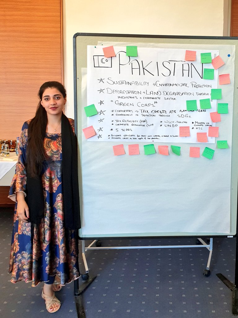 Representing Pakistan 🇵🇰 and discussing Afghanistan's 🇦🇫 current situation regarding women rights at @HSSde's #SummerSchoolHSF during the #SocialMarketEconomy workshop in Germany 🇩🇪