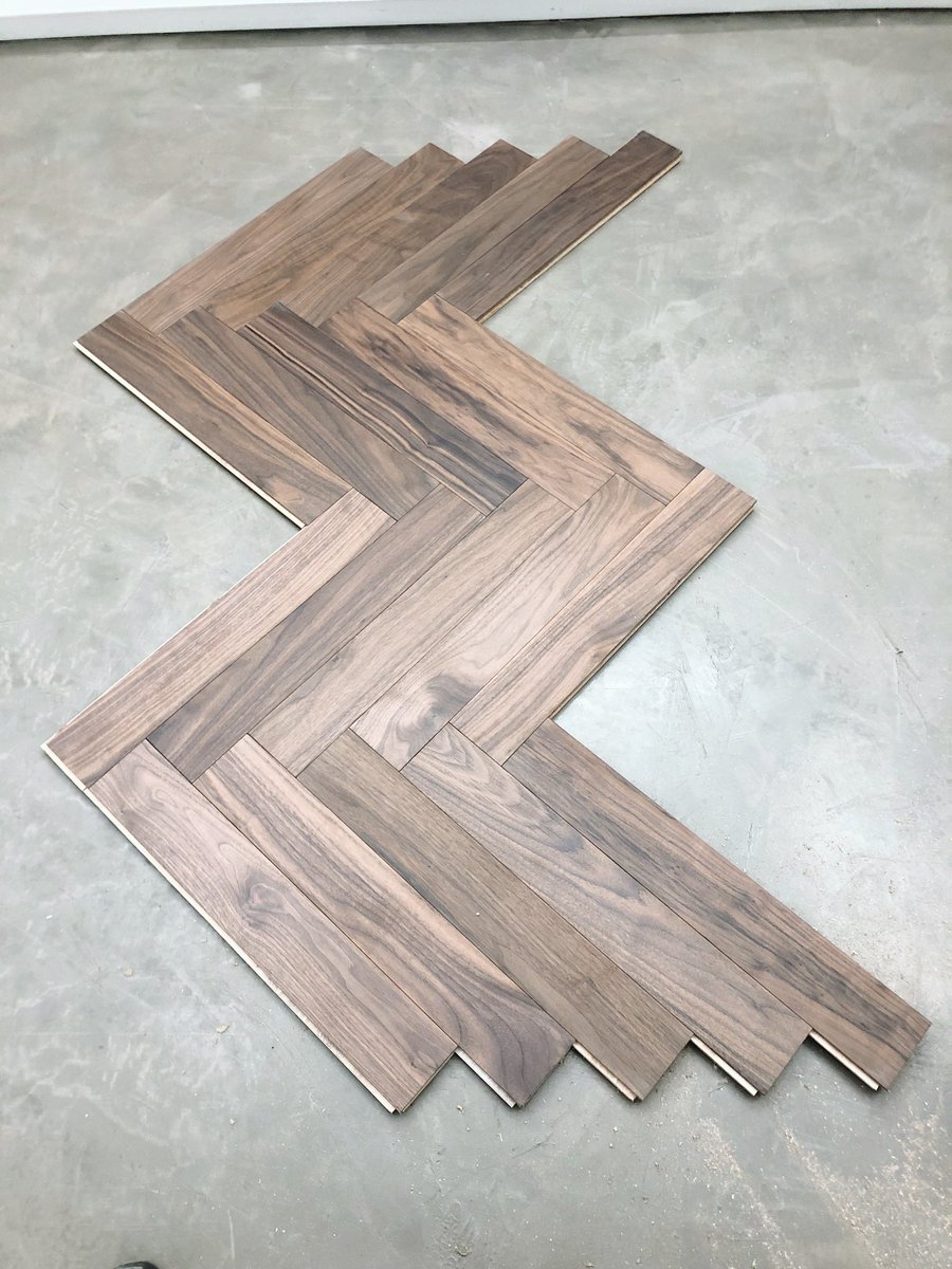 FrontierLuxury's tweet photo. The most beautiful herringbone: Misty Morning. Prime American walnut with delicate surface treatment. https://t.co/ZRlXCx2Pa5