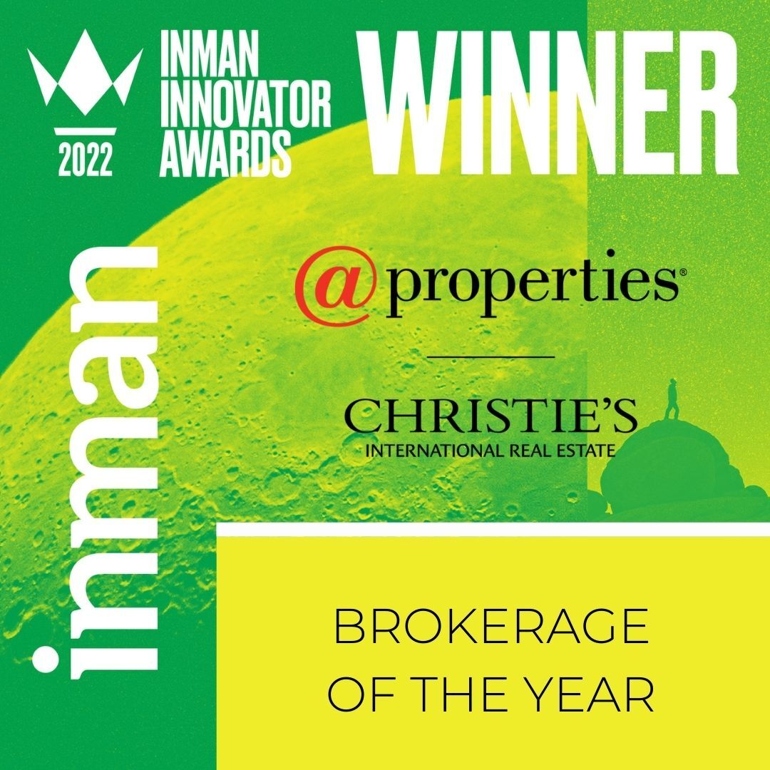 Innovation has always fueled our firm’s growth, and the past year is no exception. Today, we are excited to share that <a href="/properties/">@properties</a> Christie’s International Real Estate has been named “Most Innovative Brokerage” at the 2022 Inman Innovator Awards in Las Vegas! <a href="/Inman/">Inman</a> | #ICLV