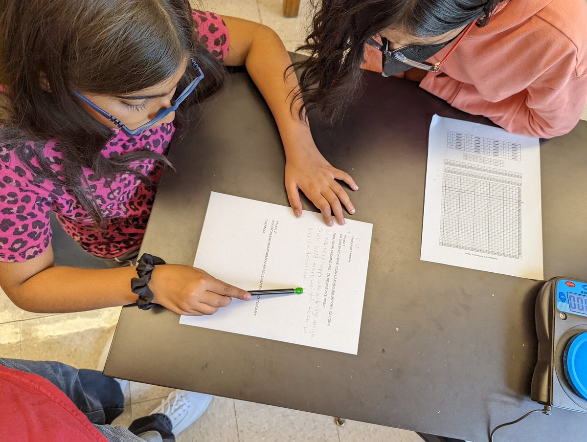 Day 4 of summer Science Olympiad at <a href="/AGBellSchool/">A.G.Bell School</a>. Students did some Caeser shift decoding and finished their bridges. They're ready to load them on the final day. <a href="/SOAlumniNetwork/">Science Olympiad</a> <a href="/IllinoisSO/">IL Science Olympiad</a> <a href="/ChiPubSchools/">CPS - Chicago Public Schools</a> #BelieveinBell #SciOly