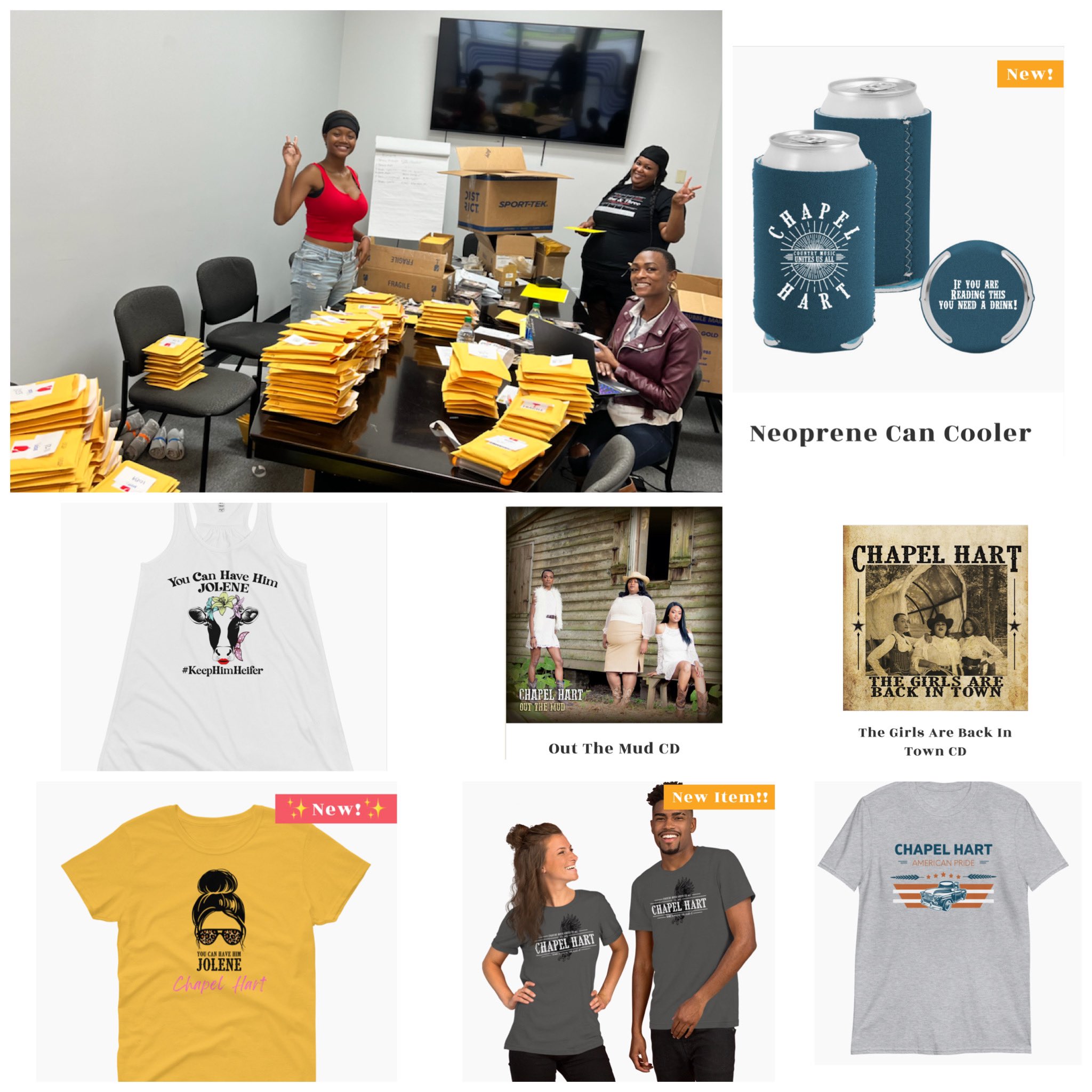 Chapel Hart on Twitter "So we spent 13 hrs hand packaging orders