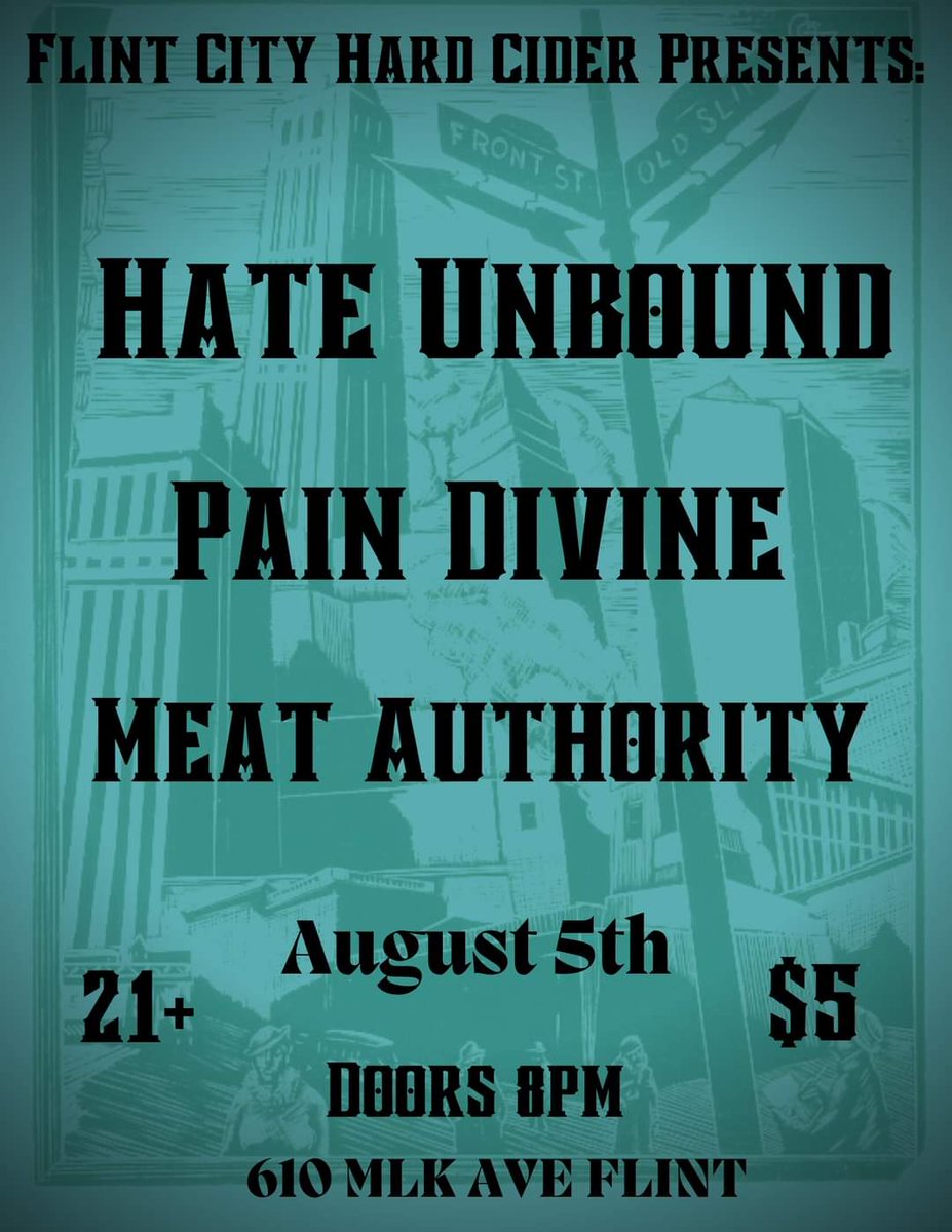 Get hard with us at @flintcityhardciderco w Pain Divine and Meat Authority
<a href="/metalspitter/">Art Giammara</a> <a href="/gprimerib/">Daryl Mitchell</a>