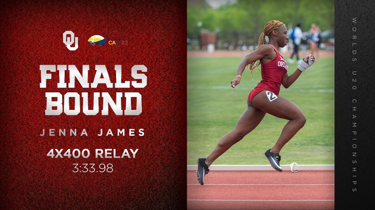 Representing on the 𝙗𝙞𝙜 𝙨𝙩𝙖𝙜𝙚 ‼️

Congrats and good luck to our current and future #Sooners competing at the #WorldAthleticsU20 Championships!

#BoomerSooner ☝💨
