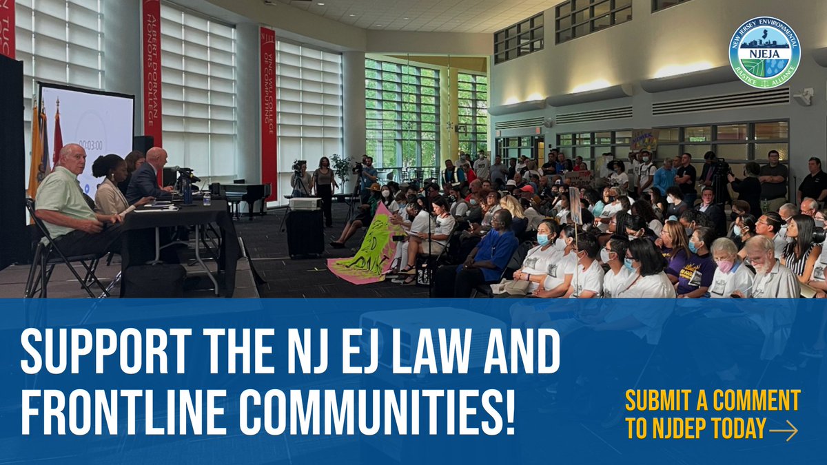 NJEJAlliance's tweet photo. Our communities should ALL have access to a clean and healthy environment in which we can thrive, and NJ’s EJ Law S232 will bring us one step closer to making this goal a reality. ⬇️ https://t.co/baZDSBbNwx