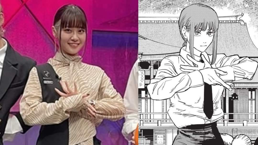 hourIymakima's tweet photo. makima's voice actress performing her iconic pose! https://t.co/zdD0dhY6QL