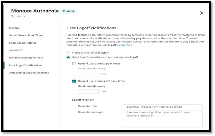 TekGuyAllen's tweet photo. 3 cool new #Citrix Autoscale features! Dynamic #VDI timeouts, user logoff notifications, and enhanced cloud bursting. Work smarter while reducing costs. #DaaS #Azure #AWS #GCP https://t.co/EKYMN4PsYM https://t.co/VaPiT4MEQT