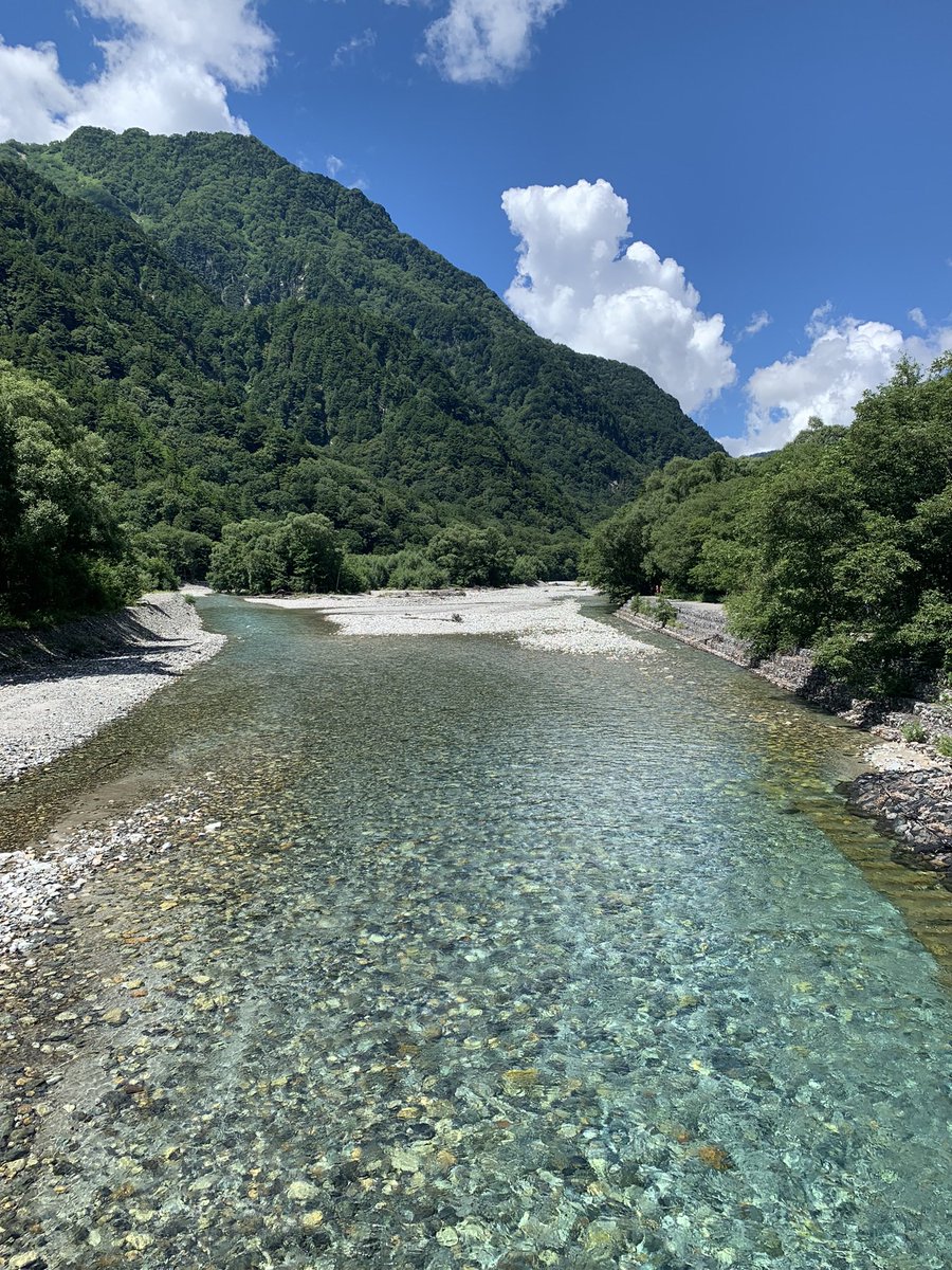 uminokaijyu's tweet photo. 上高地はとても気持ちがよかった https://t.co/jQl2cLTOE6