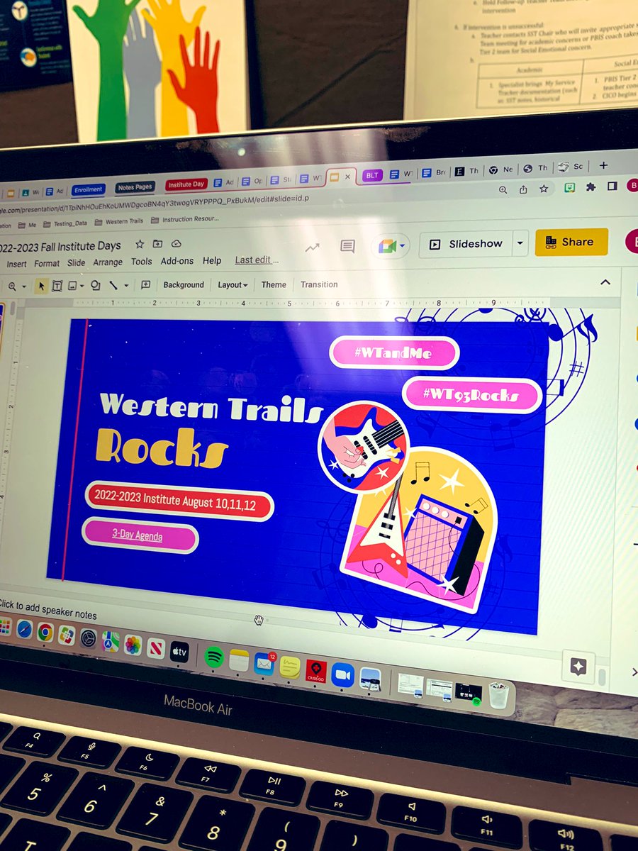 Excited for the Western Trails staff to return next week for our first institute day. Getting prepared and ready to rock the 2022-2023 school year #wtandme #wt93rocks <a href="/CCSD93/">CCSD93</a> <a href="/slidesgo/">Slidesgo</a> <a href="/KatieHarper93/">Katie Harper</a>