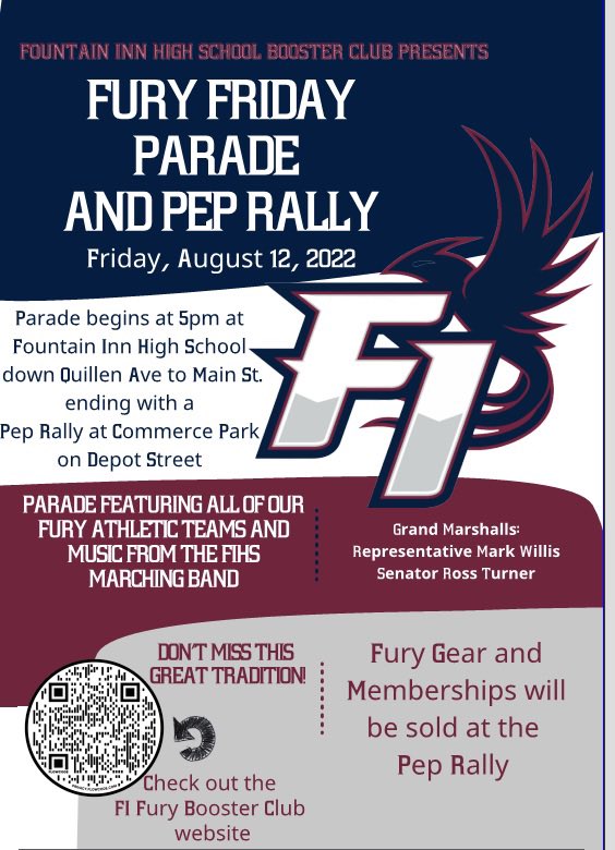 One week away! Join us for Fury Friday!! #FuryUs