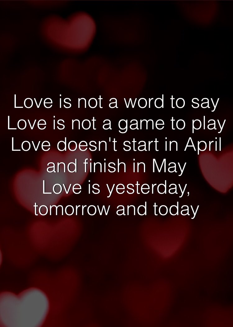 AdexNaira's tweet photo. Love is not a word to say
Love is not a game to play
Love doesn't start in April and finish in May
Love is yesterday, tomorrow and today . https://t.co/zi3oD9RZO2